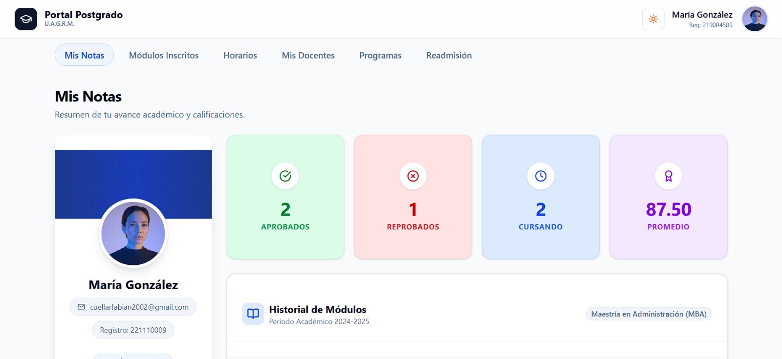 Portal de Postgrado - UAGRM